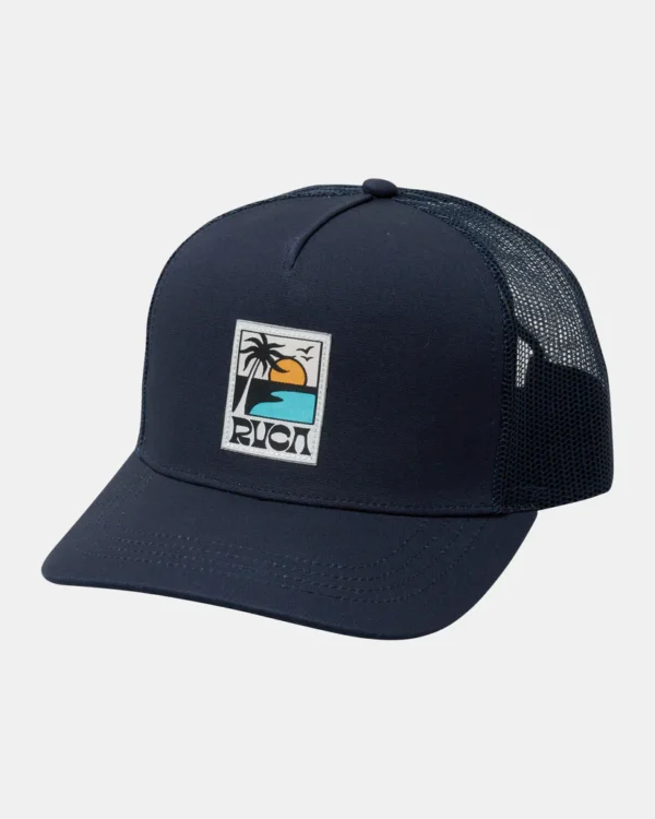 GORRA RVCA PALM SET TRUCKER NAVY