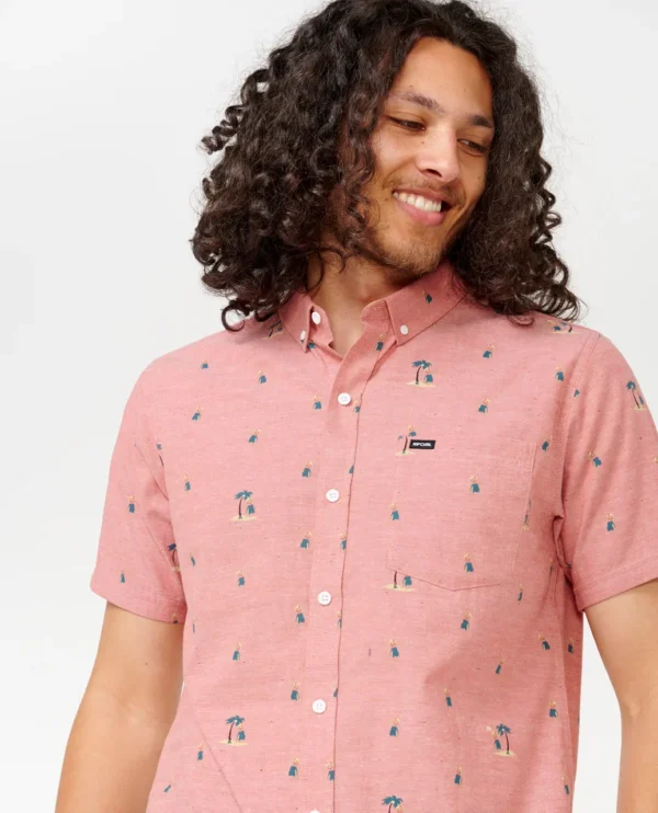 CAMISA RIP CURL HULA BREACH SS TERRACOTA