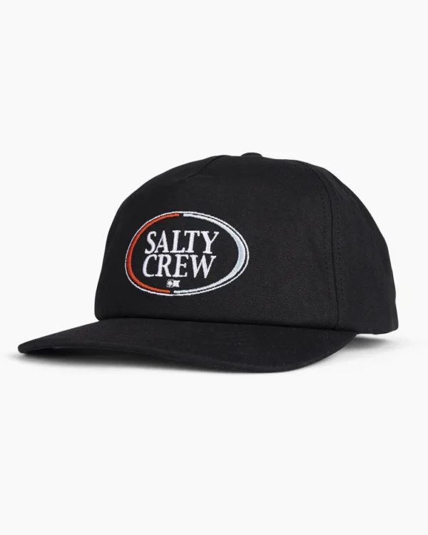 GORRA SALTY CREW A FRAME 5 PANEL BLACK