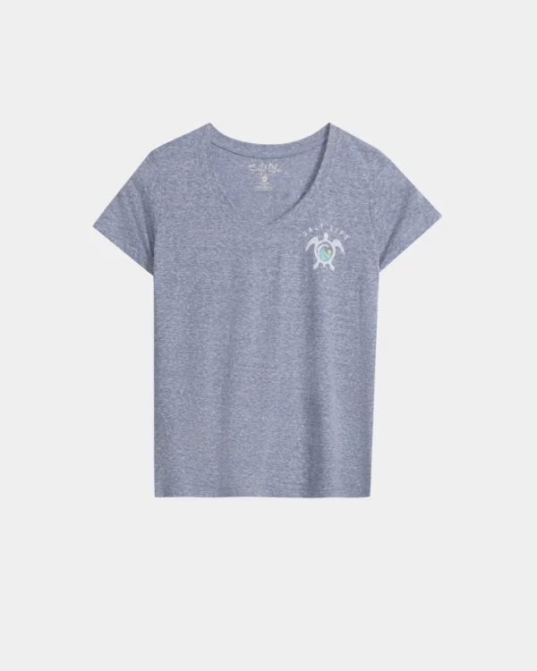 CAMISETA SALT LIFE TURTLE BREAK INDIGO - Image 2