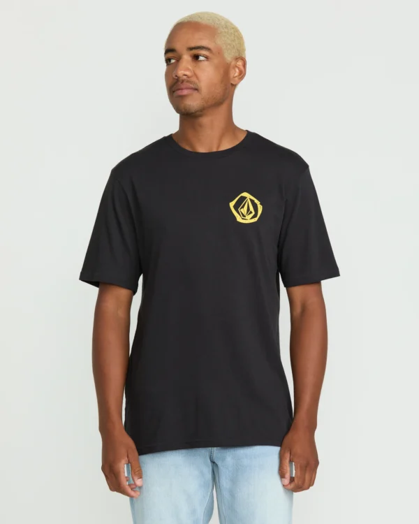 CAMISETA VOLCOM WAVVY SST WASH BLACK HEA