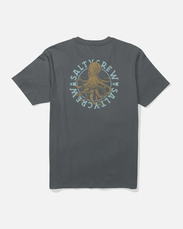 CAMISETA SALTY CREW TENTACLES CHARCOAL