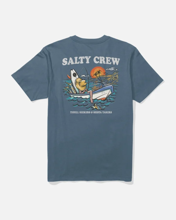 CAMISETA SALTY CREW DOWN TIME SLATE
