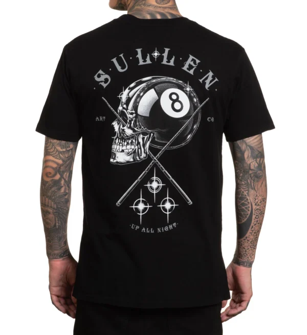 CAMISETA SULLEN TRAGIC EIGHTBALL JET BLA