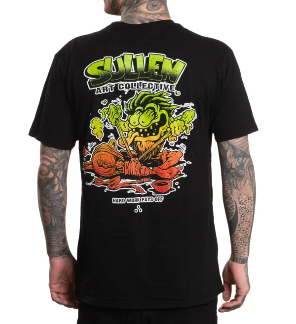 CAMISETA SULLEN WEIRDO ROTARY JET BLACK