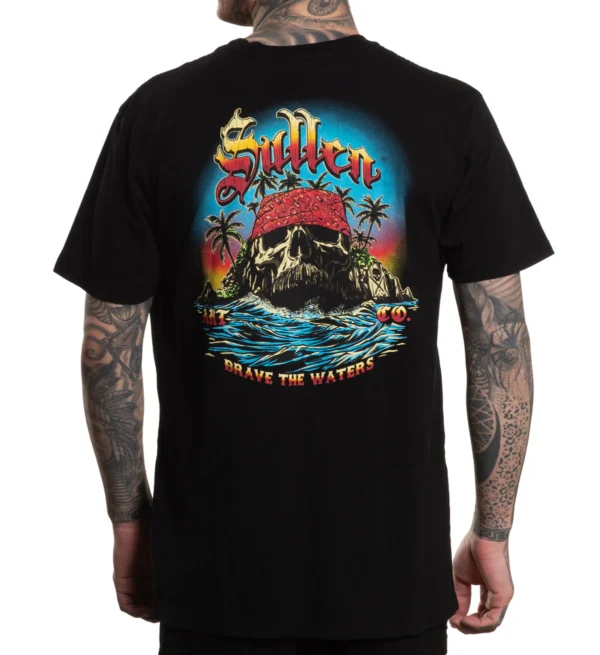 CAMISETA SULLEN VATO ISLAND JET BLACK