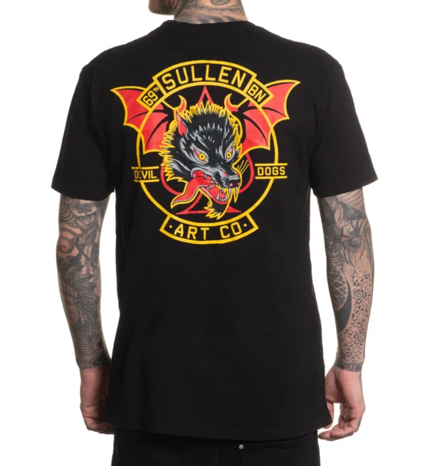 CAMISETA SULLEN DEVIL DOGS JET BLACK