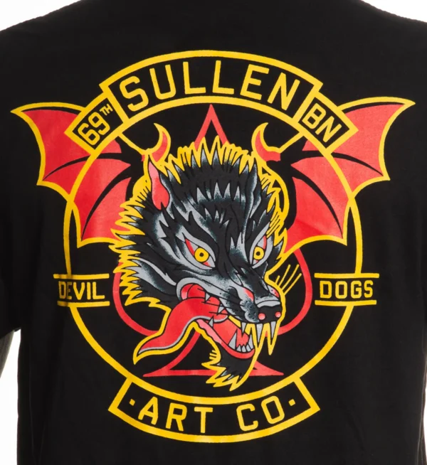 CAMISETA SULLEN DEVIL DOGS JET BLACK - Image 3