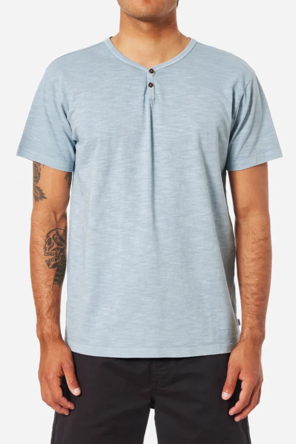 CAMISETA KATIN FOLK HENLEY AIRFORCE BLUE
