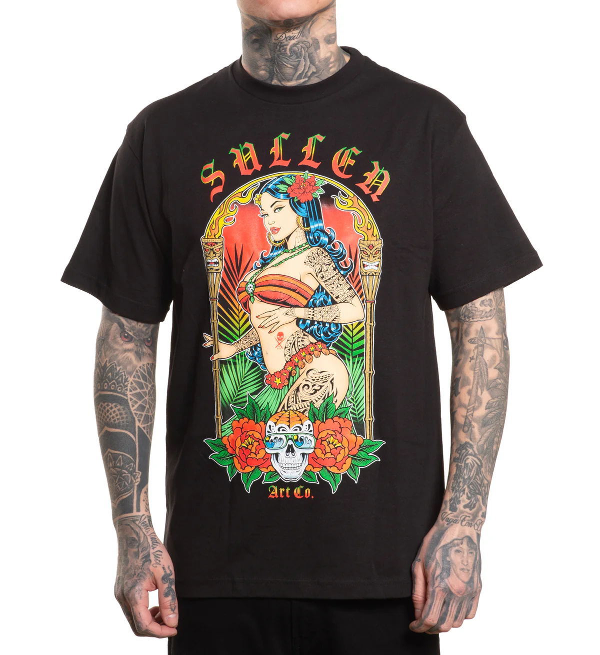CAMISETA SULLEN HULA GIRL SS BLACK