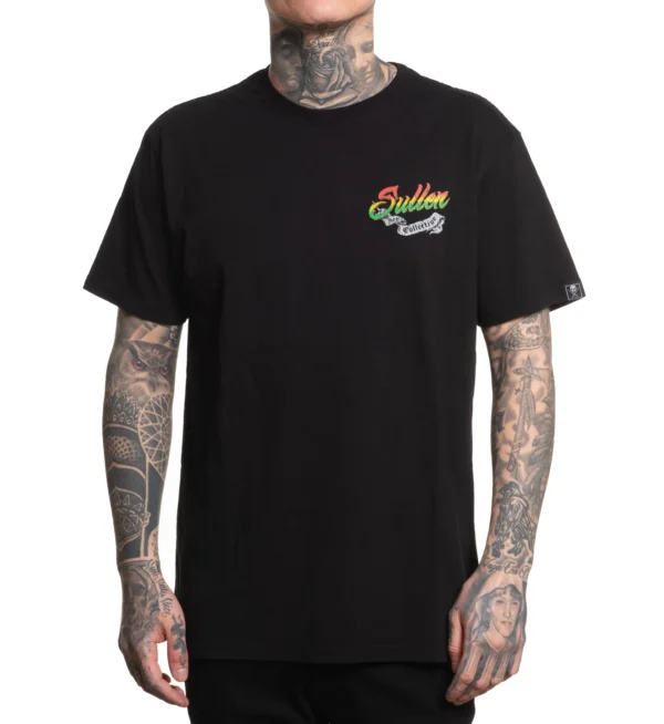 CAMISETA SULLEN RASTA SKULL SS JET BLACK - Image 3