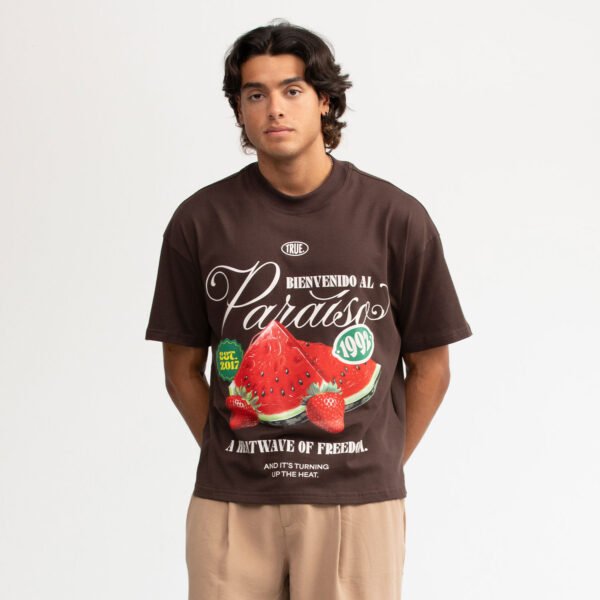 CAMISETA TRUE PARAISO BOXY BROWN - Image 2