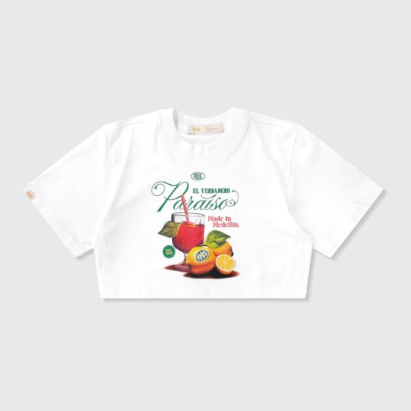 CAMISETA TRUE PARAISO CROP WHITE - Image 2