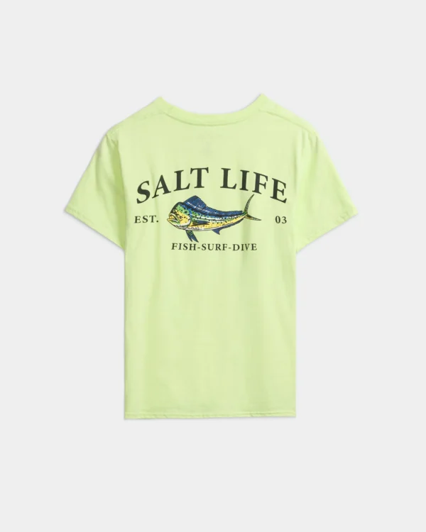 CAMISETA SALT LIFE PAINTED MAHI LIME