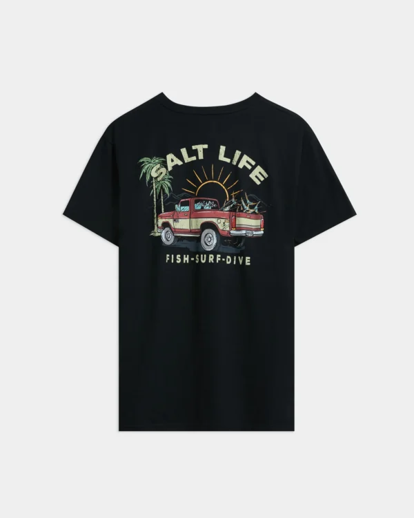 CAMISETA SALT LIFE TRUCKS AND TAIL PCKT