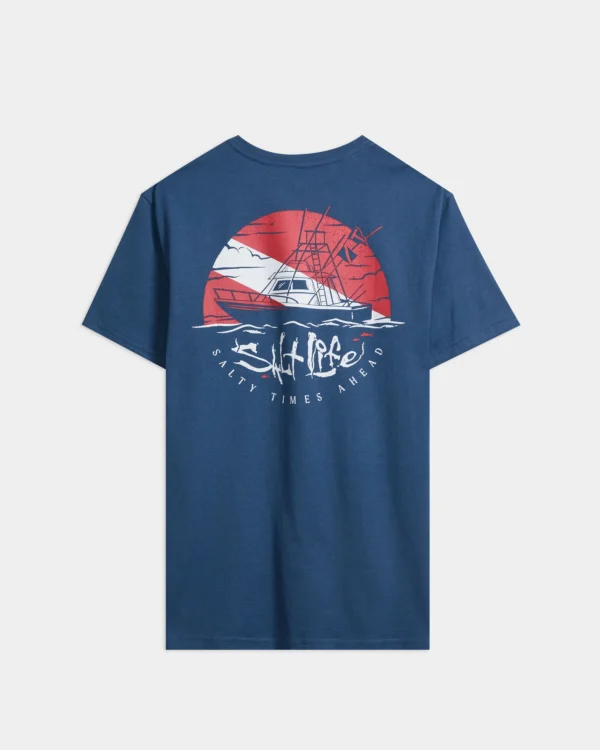CAMISETA SALT LIFE DAY DIVER SS WASHNAVY