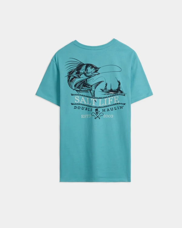 CAMISETA SALT LIFE DOUBLE HAULIN PCKT SS
