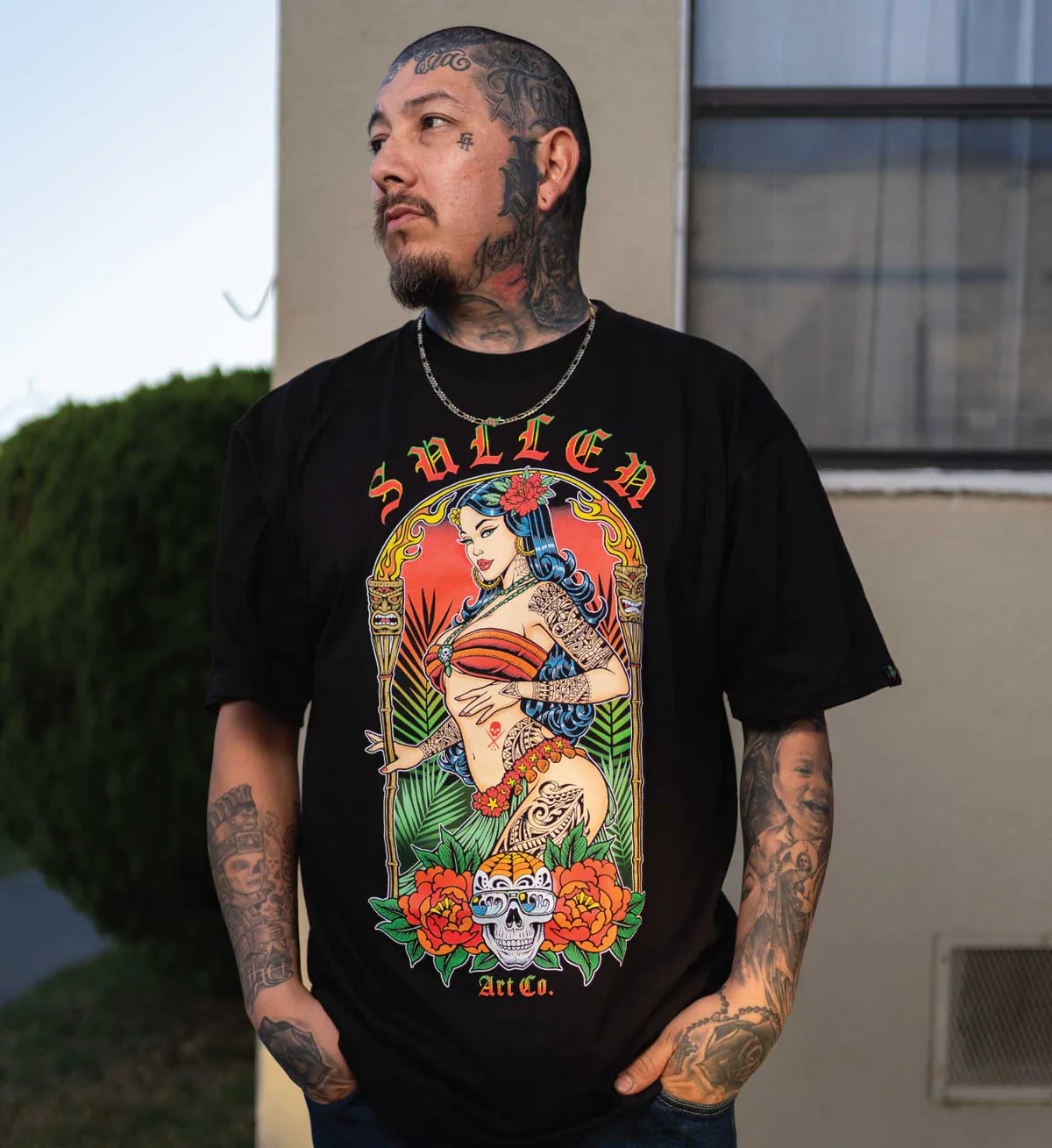 CAMISETA SULLEN HULA GIRL SS BLACK - Image 3