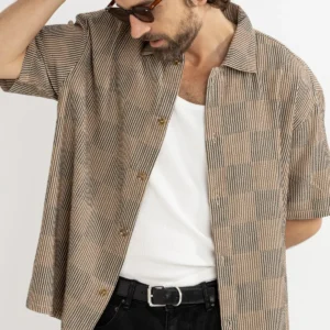 CAMISA RHYTHM TANNER CHECK SS TOBACCO