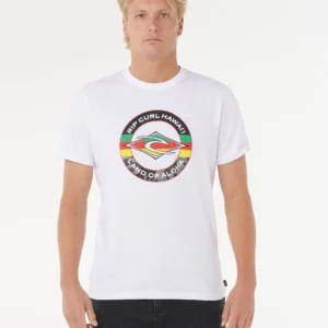 CAMISETA RIP CURL STAPLEMFILL HAWAII WHI
