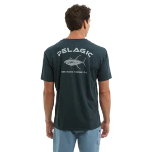 CAMISETA PELAGIC PREM AHI HEATHER NAVY