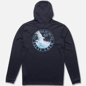 LICRA SALTY CREW TARPON HOODED CHARCOAL