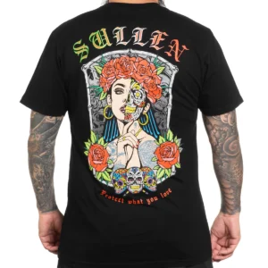 CAMISETA SULLEN SUGAR SKULL GIRL BLK