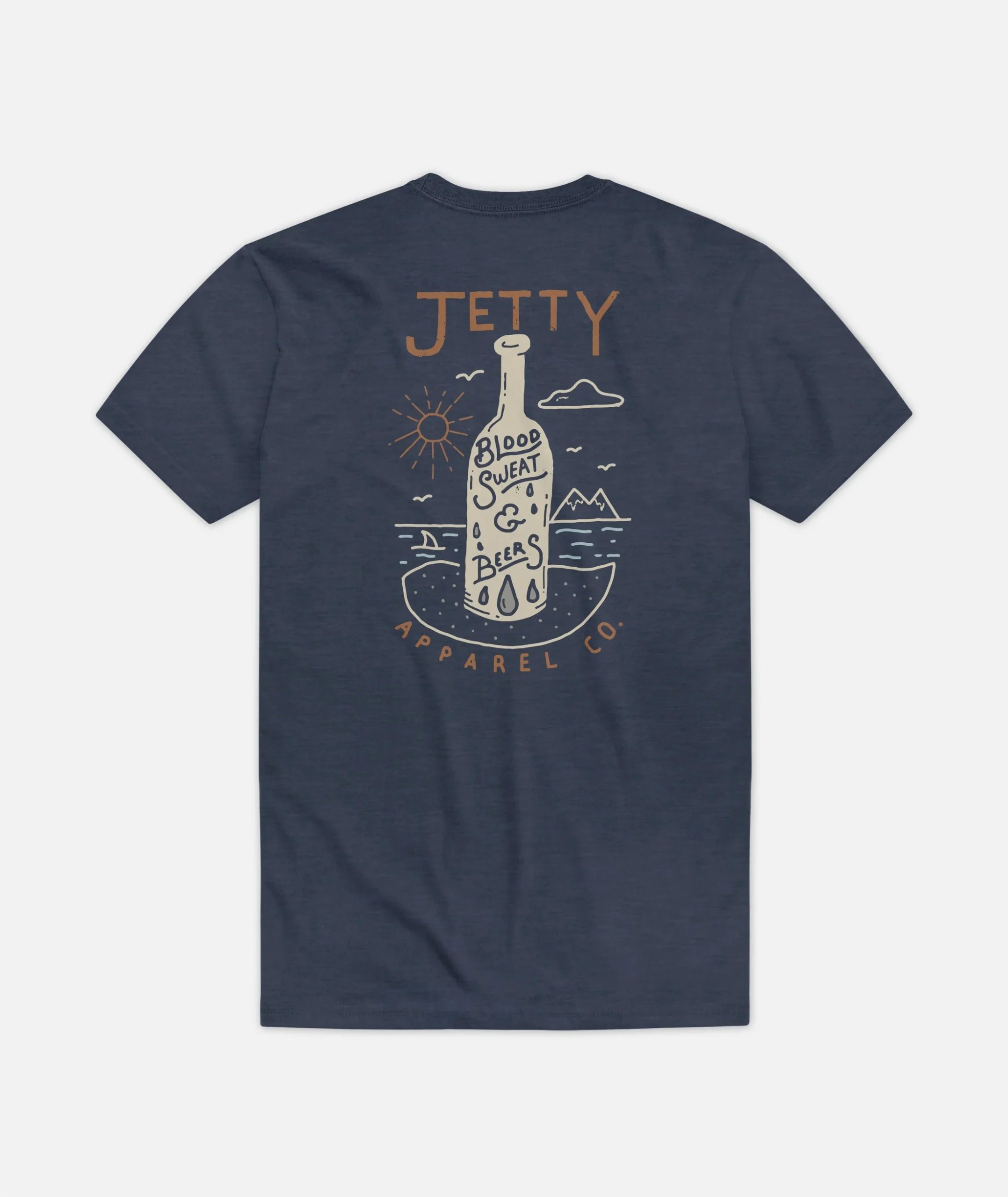 CAMISETA JETTY BLOOD SWEAT & BEERS NAVY