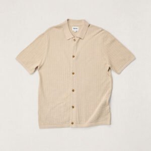 CAMISA RHYTHM TEXTURE KNIT SS STONE