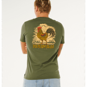 CAMISETA RIP CURL HAWAII ROOSTER MILITAR