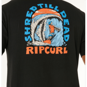 CAMISETA RIP CURL SHRED TIL BLACK