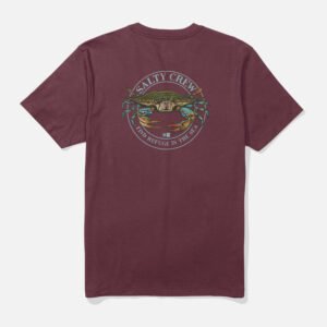 CAMISETA SALTY CREW JIMMY BURGUNDY