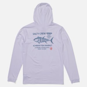 LICRA SALTY CREW FISH MARKET HOOD WHT