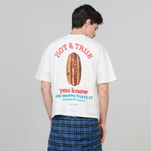 CAMISETA TRUE HUNGRY BOXY TEE CREAM