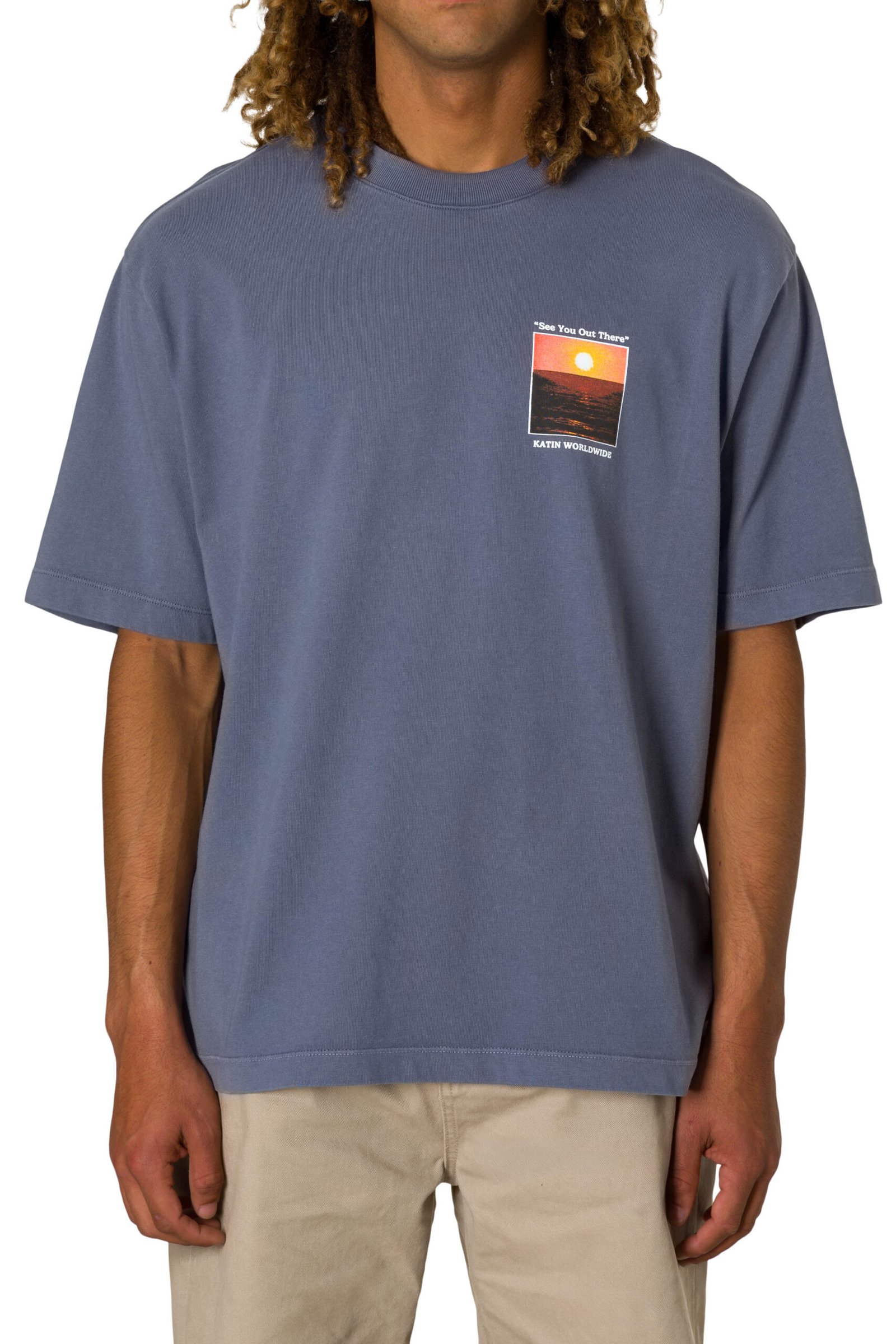 CAMISETA KATIN GEOGRAPHIC BOX FIT BLUE - Image 2