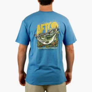 CAMISETA AFTCO SHELTER AZURE HEATHER
