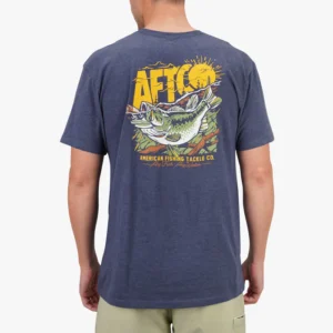 CAMISETA AFTCO SHELTER MIDNIGHT HEATHER