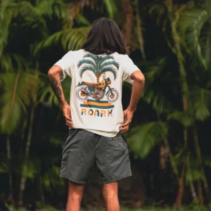 CAMISETA ROARK MOTO PALM OFF WHITE