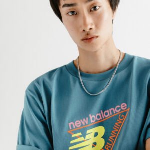 CAMISETA NEW BALANCE TRI LOGO BIG TEAL