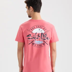CAMISETA SALT LIFE ONE CAST A TIME PCKT