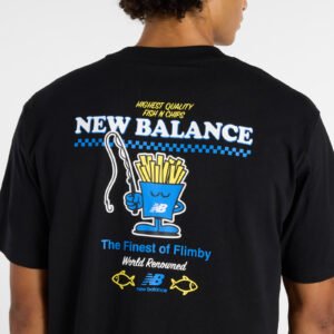 CAMISETA NEW BALANCE FISH AND CHIPS BLK