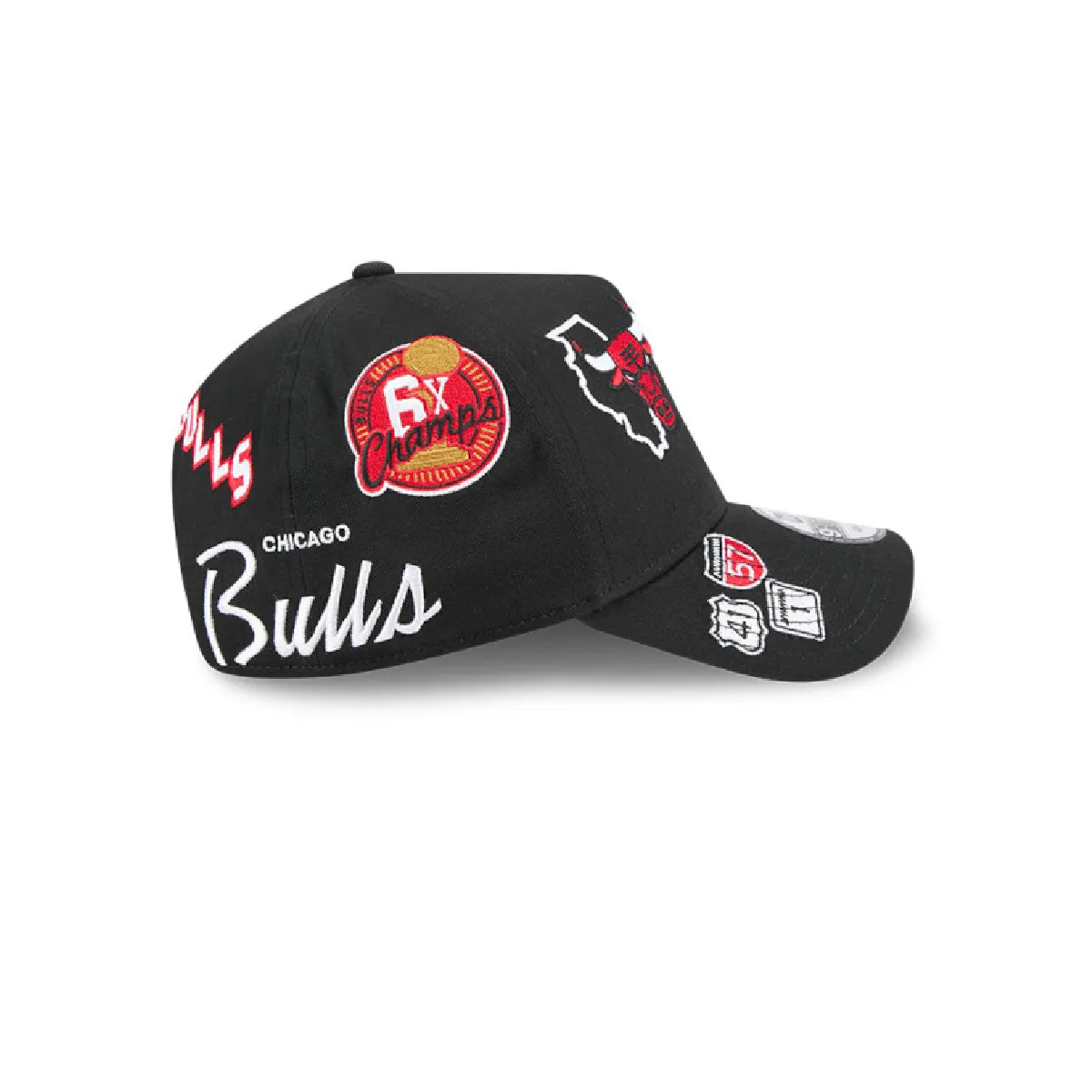 GORRA NEW ERA 9FORTY ALL OVER BULLS BLK - Image 4