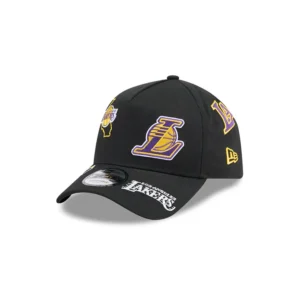 GORRA NEW ERA 9FORTY ALL OVER LAKERS BLK