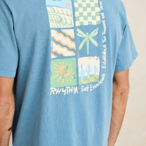 CAMISETA RHYTHM MEMENTOS VINTAGE SS BLUE
