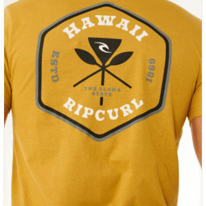 CAMISETA RIPO CURL HAWAII NADGE MUSTARD