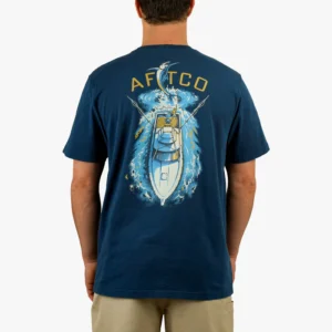 CAMISETA AFTCO TOP VIEW NAVAL