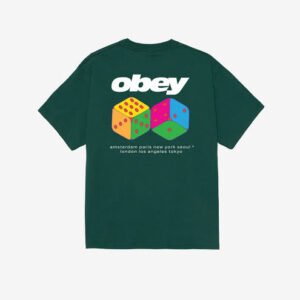 CAMISETA OBEY DICE RAINFOREST