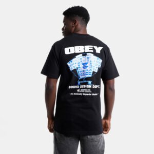 CAMISETA OBEY SOUND DESIGN DEPT BLACK